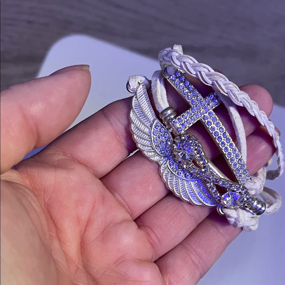 Silver Angel Wing Bracelet